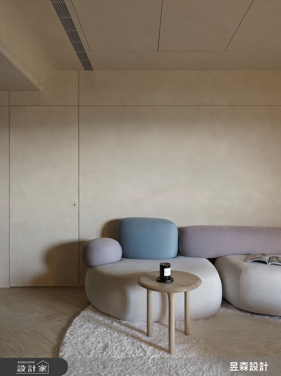 35坪新成屋(5年以下)＿侘寂風客廳案例圖片＿昱森設計室內裝修有限公司＿昱森_24之14