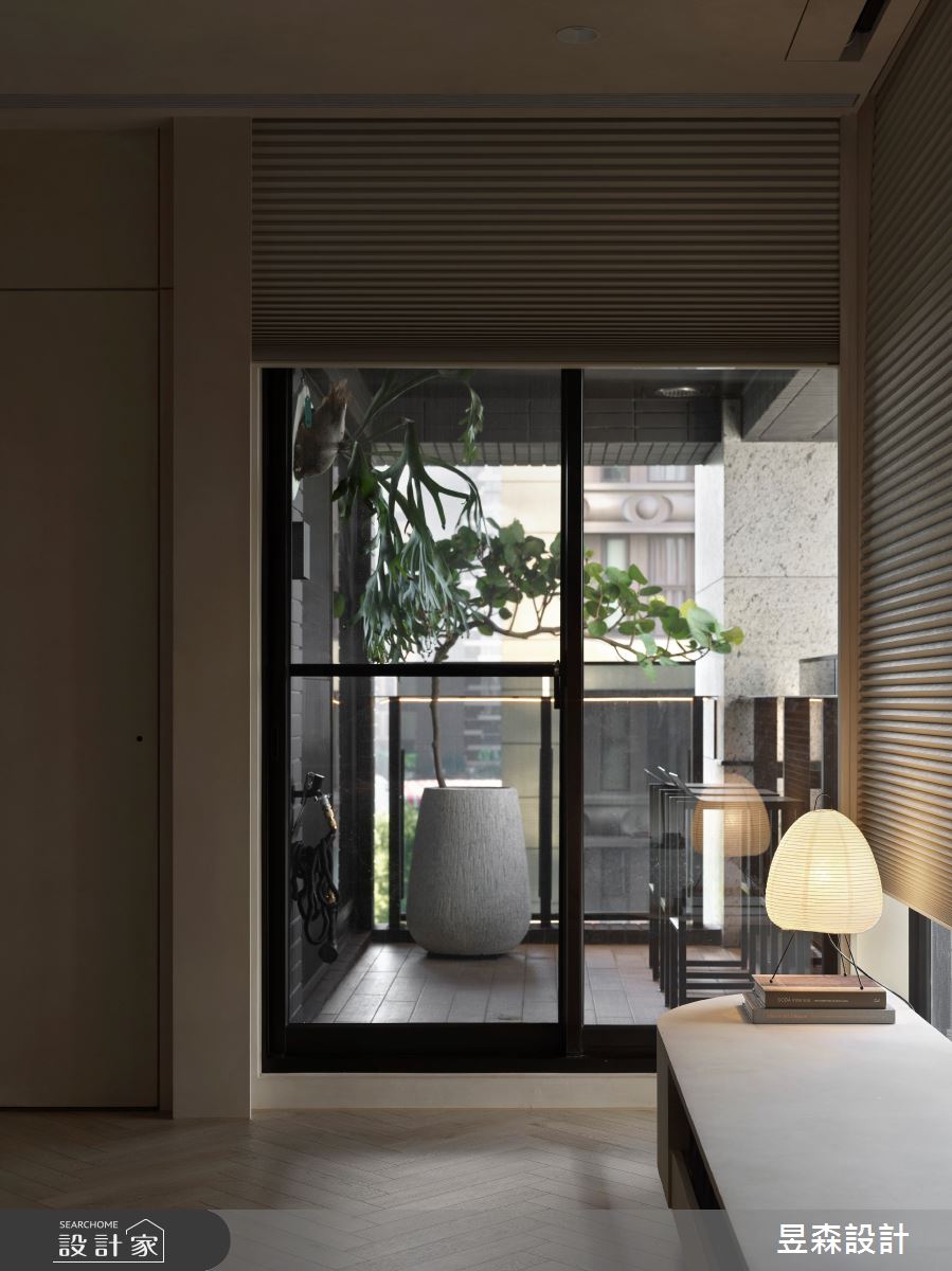 35坪新成屋(5年以下)＿侘寂風客廳陽台案例圖片＿昱森設計室內裝修有限公司＿昱森_24之11