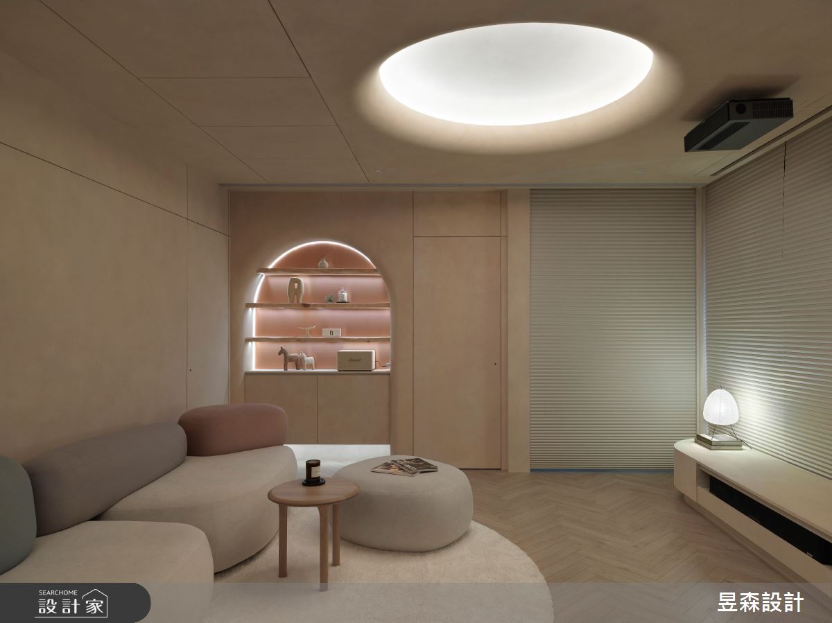 35坪新成屋(5年以下)＿侘寂風客廳案例圖片＿昱森設計室內裝修有限公司＿昱森_24之10
