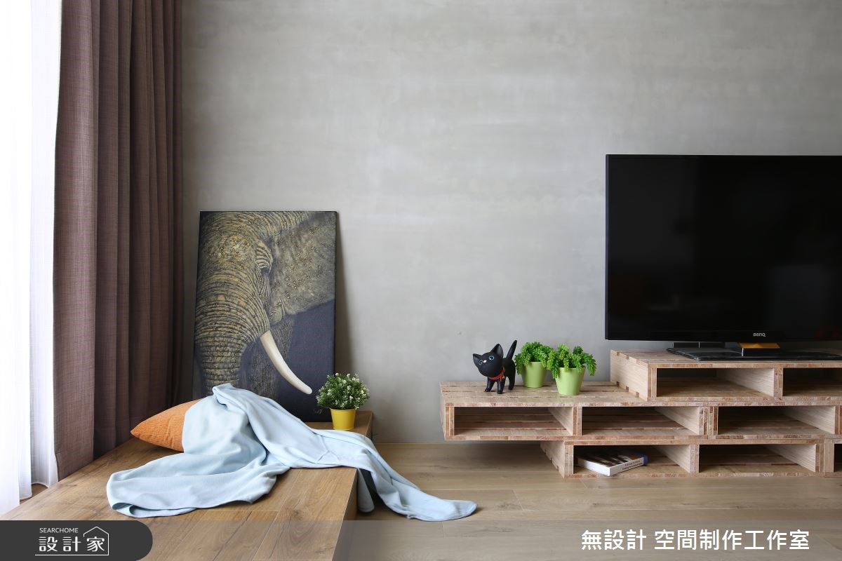 27坪新成屋(5年以下)＿混搭風客廳臥榻案例圖片＿無設計 空間制作工作室＿無設計_03之4
