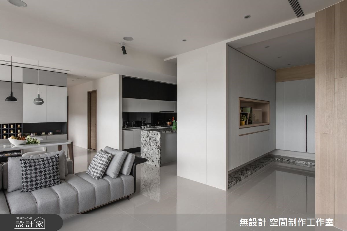 35坪新成屋(5年以下)＿現代風玄關客廳餐廳廚房案例圖片＿無設計 空間制作工作室＿無設計_06之2