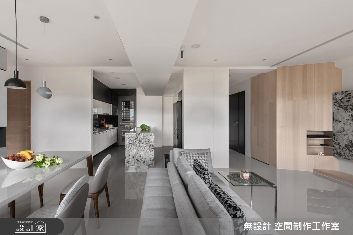 35坪新成屋(5年以下)＿現代風玄關客廳餐廳廚房案例圖片＿無設計 空間制作工作室＿無設計_06之8