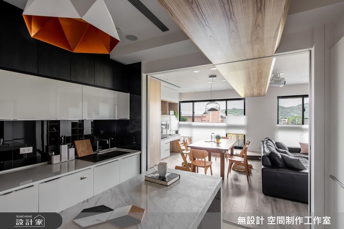 35坪新成屋(5年以下)＿混搭風客廳餐廳廚房案例圖片＿無設計 空間制作工作室＿無設計_07之12