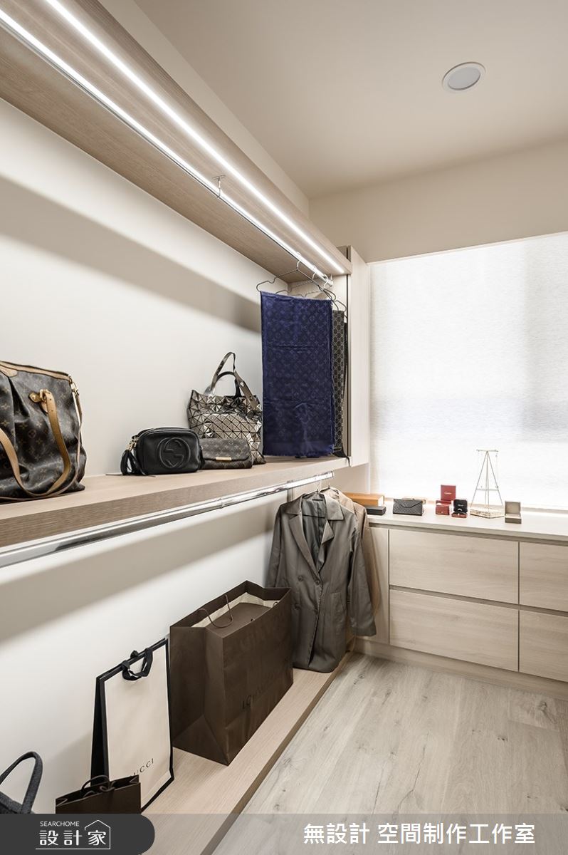 22坪預售屋＿混搭風更衣間案例圖片＿無設計 空間制作工作室＿無設計_20之3195