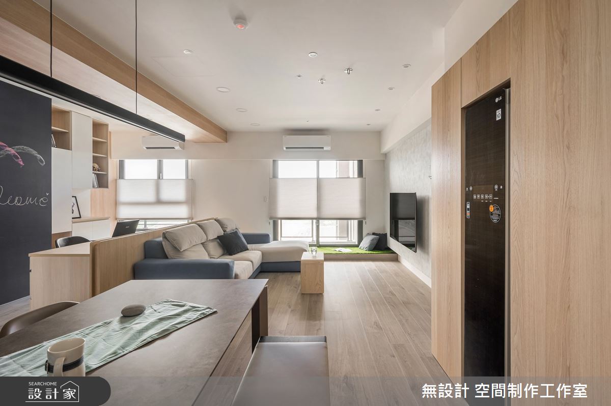 22坪預售屋＿現代風客廳餐廳工作區臥榻案例圖片＿無設計 空間制作工作室＿無設計_25之3