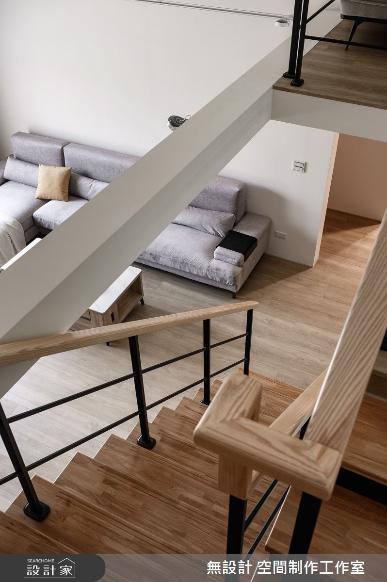 45坪毛胚屋＿現代風客廳樓梯案例圖片＿無設計 空間制作工作室＿無設計_30之13