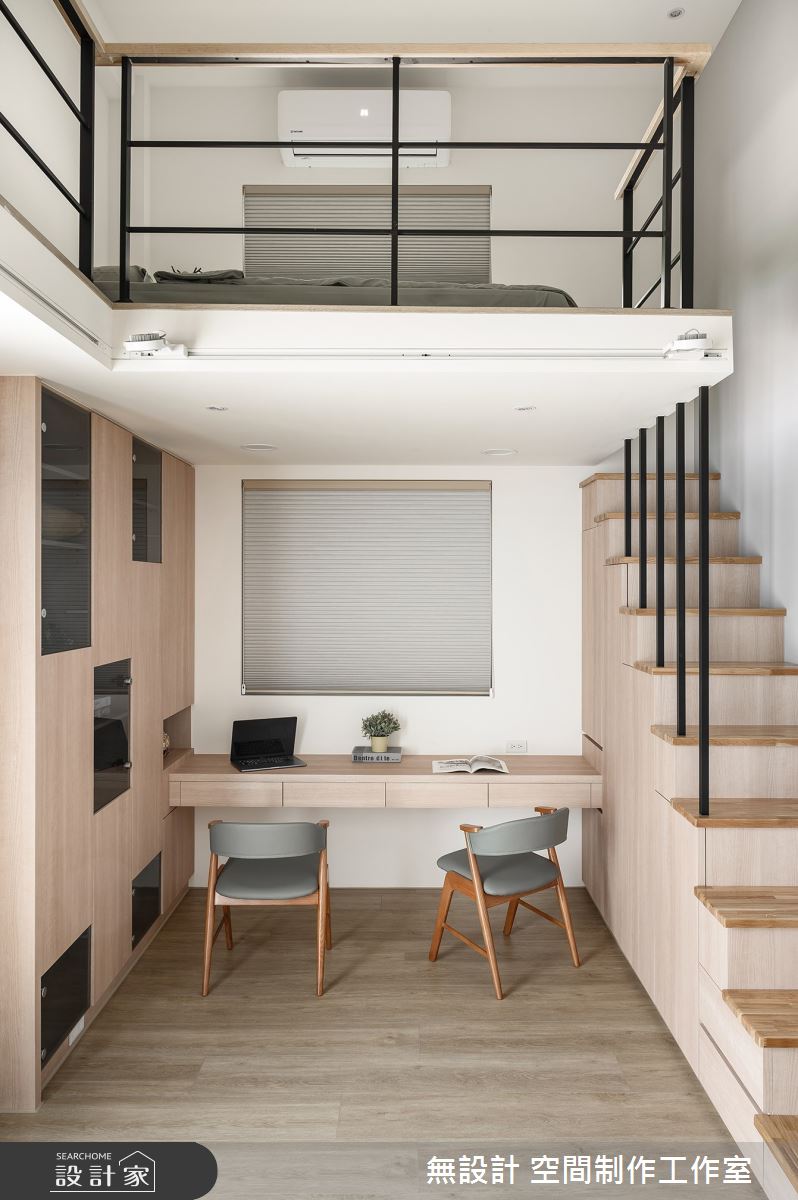 45坪毛胚屋＿現代風書房樓梯案例圖片＿無設計 空間制作工作室＿無設計_30之21