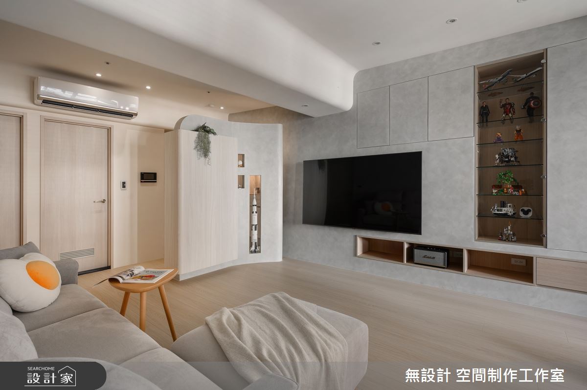 35坪預售屋＿日式無印風客廳案例圖片＿無設計 空間制作工作室＿無設計_32之4
