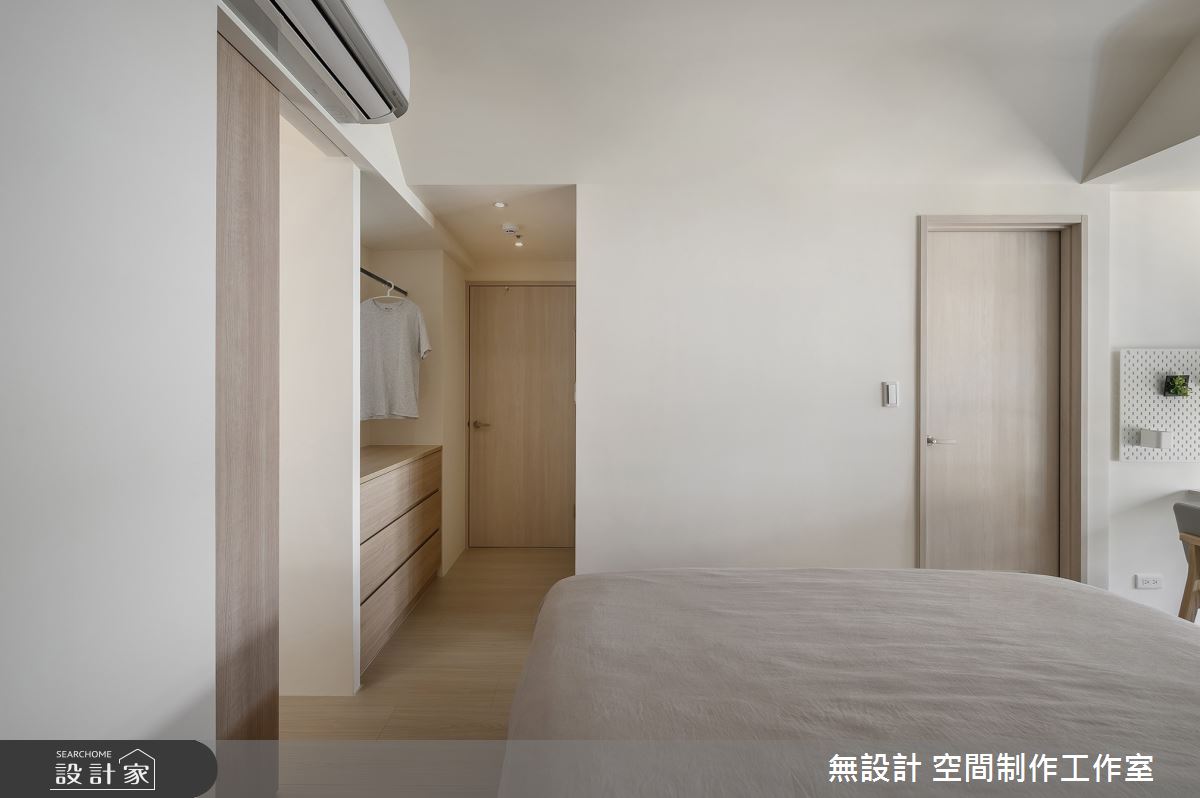 35坪預售屋＿日式無印風臥室案例圖片＿無設計 空間制作工作室＿無設計_32之12