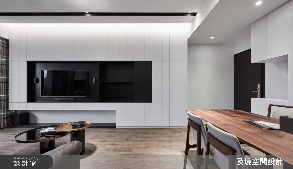 30坪新成屋(5年以下)＿簡約風玄關客廳餐廳案例圖片＿及境空間設計有限公司＿及境_02之1