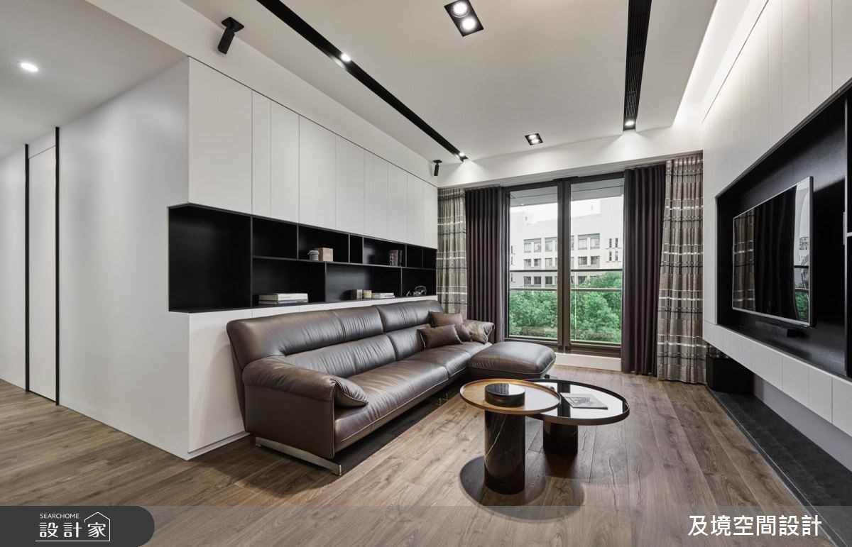 30坪新成屋(5年以下)＿簡約風客廳案例圖片＿及境空間設計有限公司＿及境_02之4