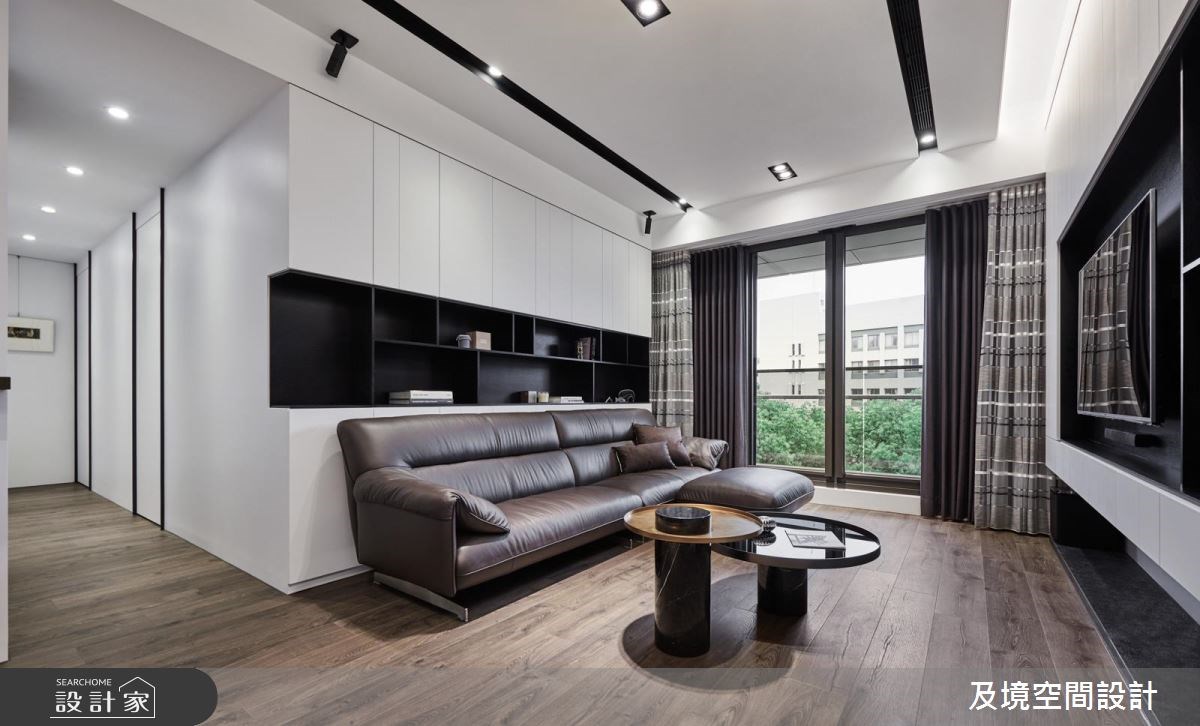 30坪新成屋(5年以下)＿簡約風客廳案例圖片＿及境空間設計有限公司＿及境_02之5