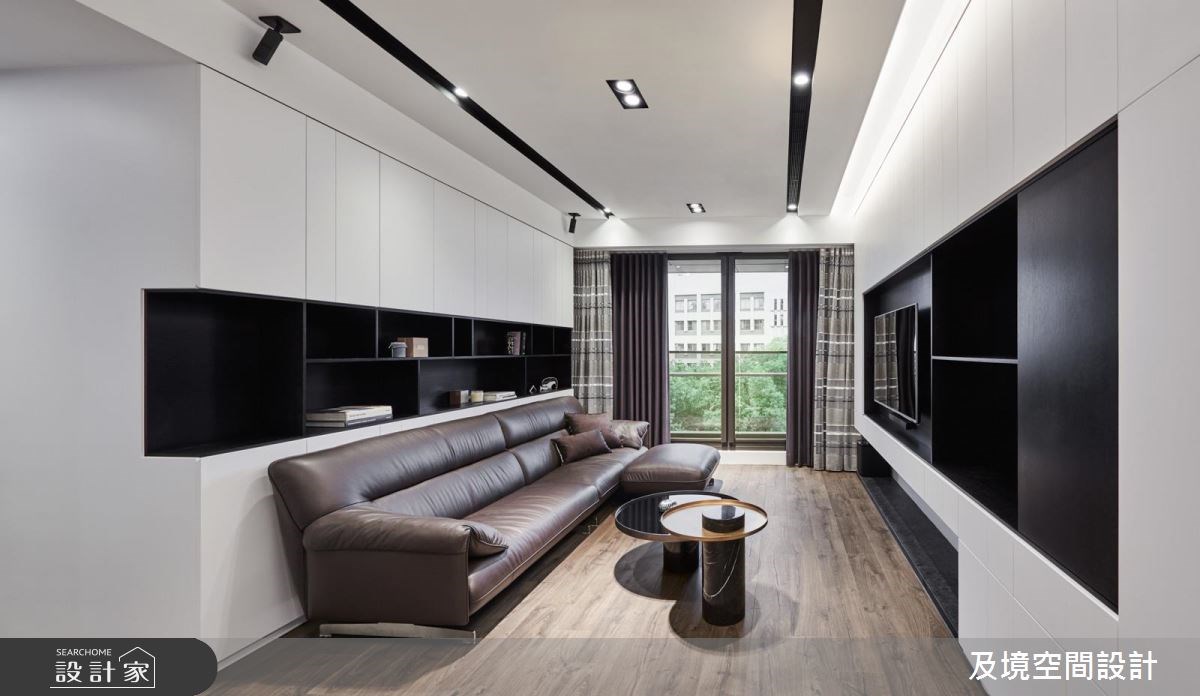 30坪新成屋(5年以下)＿簡約風客廳案例圖片＿及境空間設計有限公司＿及境_02之6