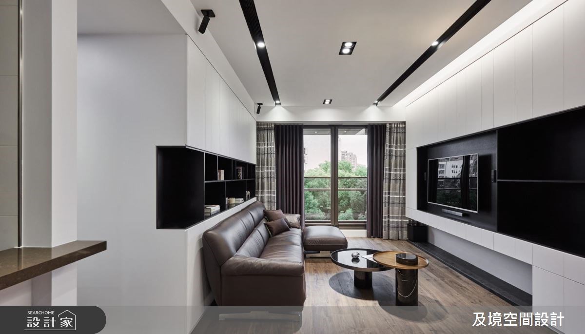 30坪新成屋(5年以下)＿簡約風客廳案例圖片＿及境空間設計有限公司＿及境_02之7