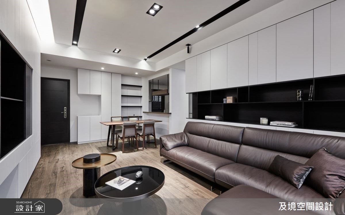 30坪新成屋(5年以下)＿簡約風玄關客廳餐廳案例圖片＿及境空間設計有限公司＿及境_02之9