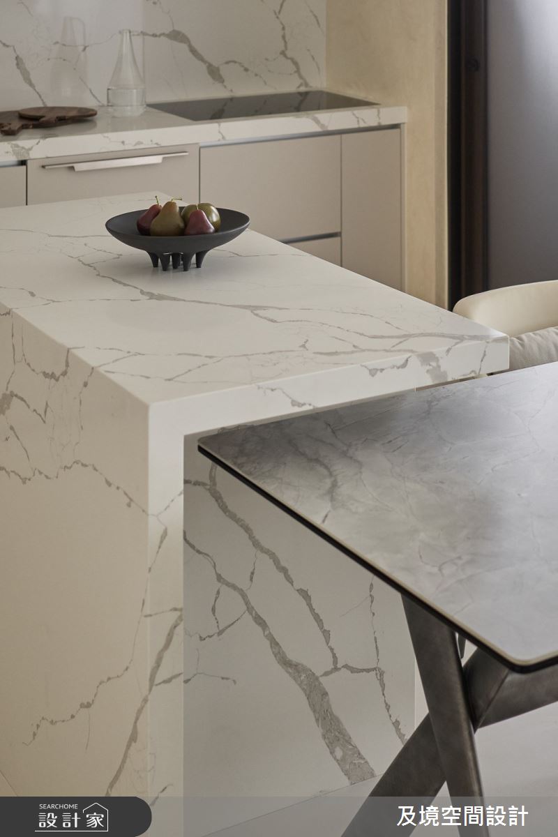 35坪新成屋(5年以下)＿現代舒心宅餐廳中島案例圖片＿及境空間設計有限公司＿及境_16之15