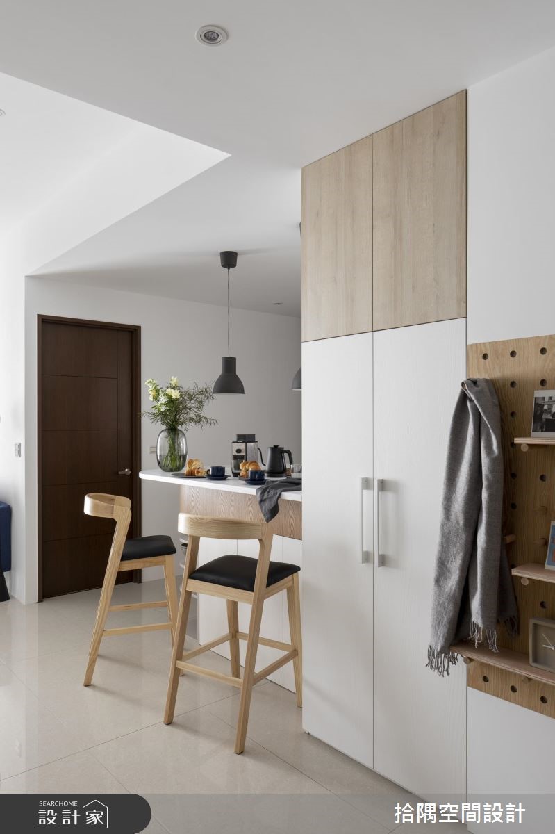 25坪新成屋(5年以下)＿簡約風吧檯案例圖片＿拾隅空間設計＿拾隅_愛率Miracle | 簡約風之2