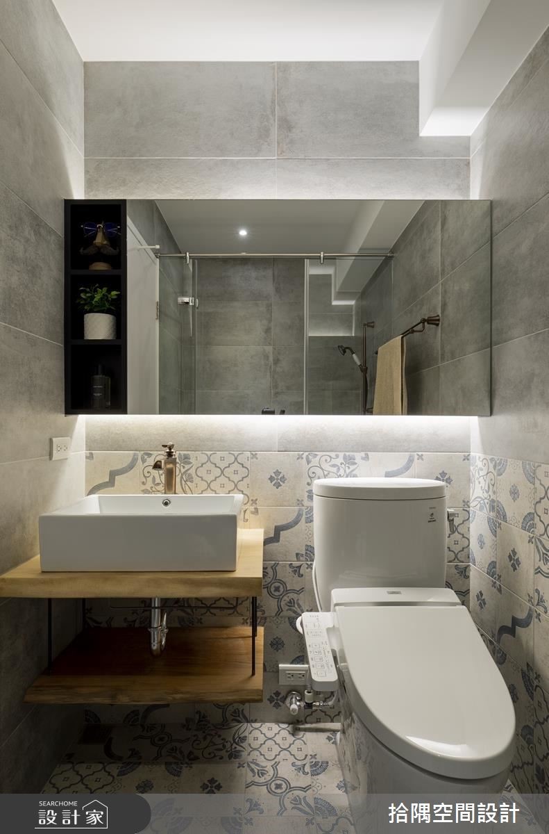 14坪老屋(16~30年)＿美式風浴室案例圖片＿拾隅空間設計＿拾隅_柔 ‧ 域 ​Delicacy Area | 美式風之16