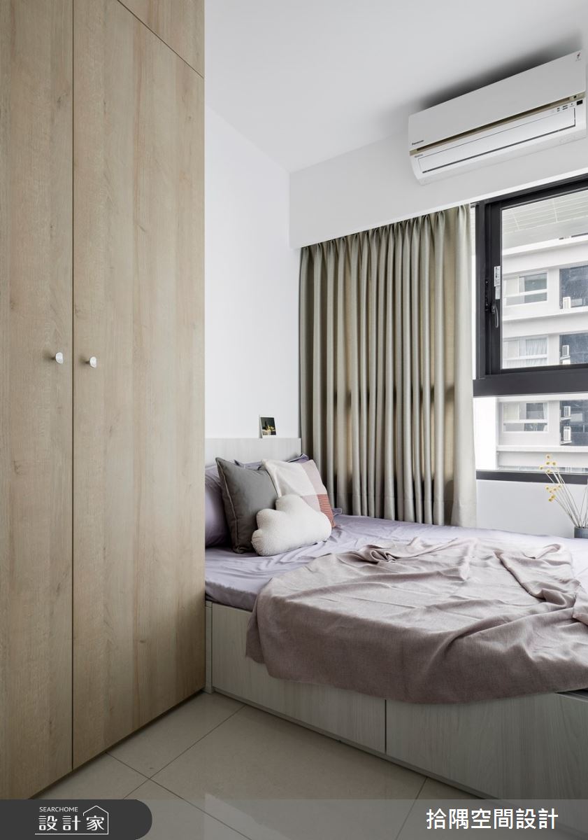 22坪新成屋(5年以下)＿北歐風臥室案例圖片＿拾隅空間設計＿拾隅_寂靜．黛藍 Purssian blue | 北歐風之10