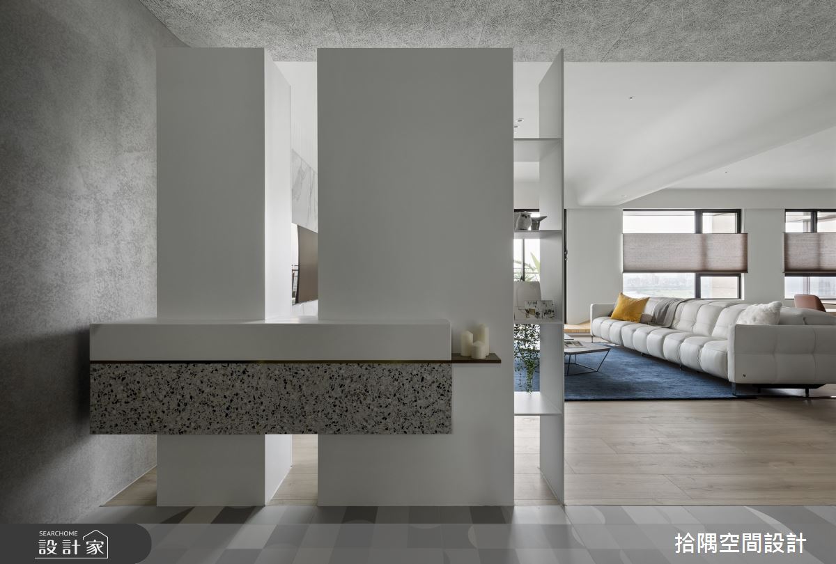 67坪新成屋(5年以下)＿混搭風玄關客廳案例圖片＿拾隅空間設計＿拾隅_蘊景於端All Landscape in One Place | 混搭風之2