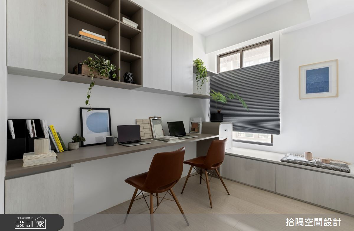 18坪新成屋(5年以下)＿混搭風書房臥榻案例圖片＿拾隅空間設計＿拾隅_微曲線 Sonriendo | 混搭風之7