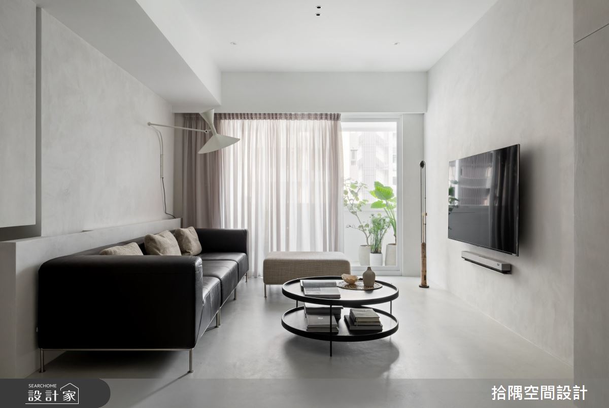 37坪老屋(16~30年)＿現代風客廳案例圖片＿拾隅空間設計＿拾隅_綻白 Less Is More | 現代風之4
