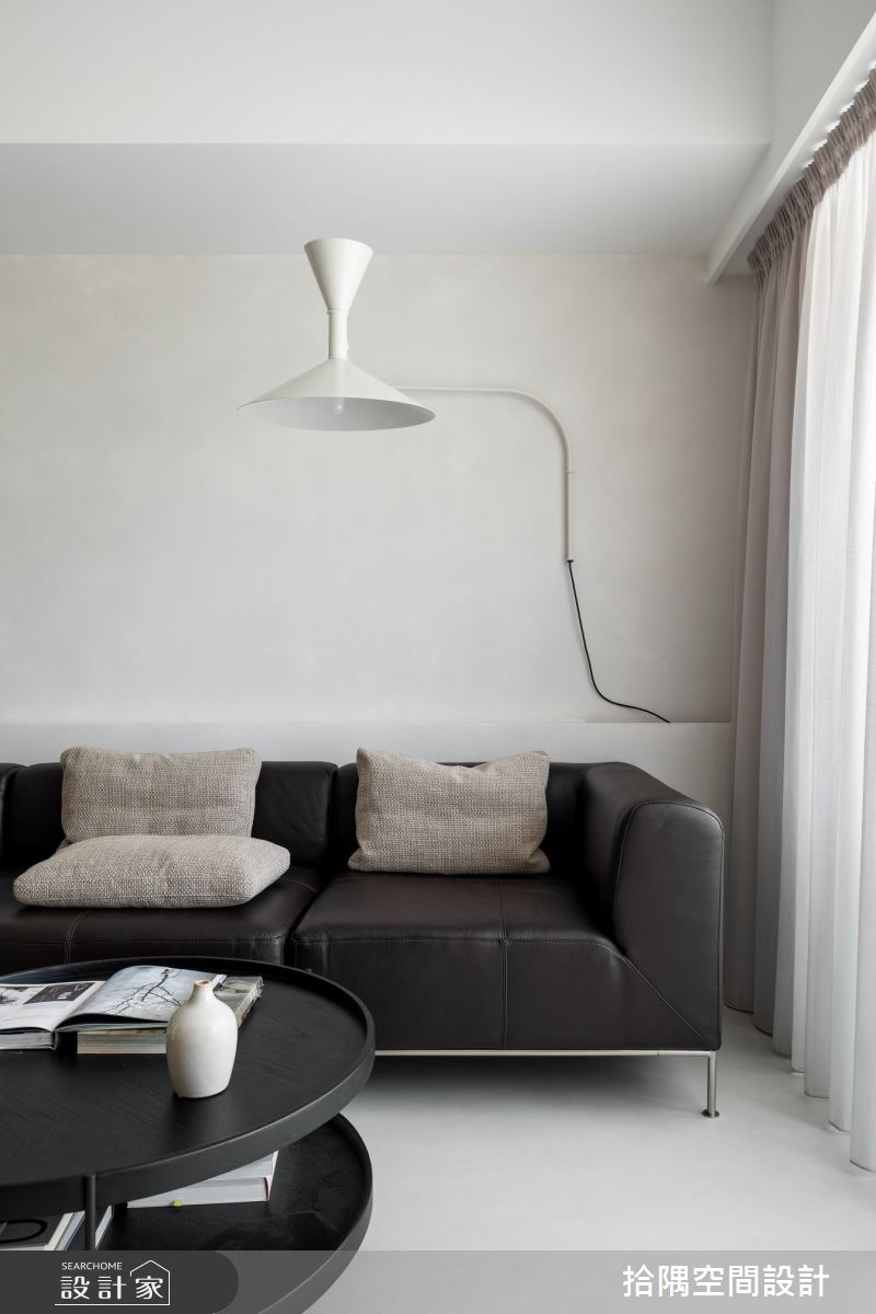 37坪老屋(16~30年)＿現代風客廳案例圖片＿拾隅空間設計＿拾隅_綻白 Less Is More | 現代風之6