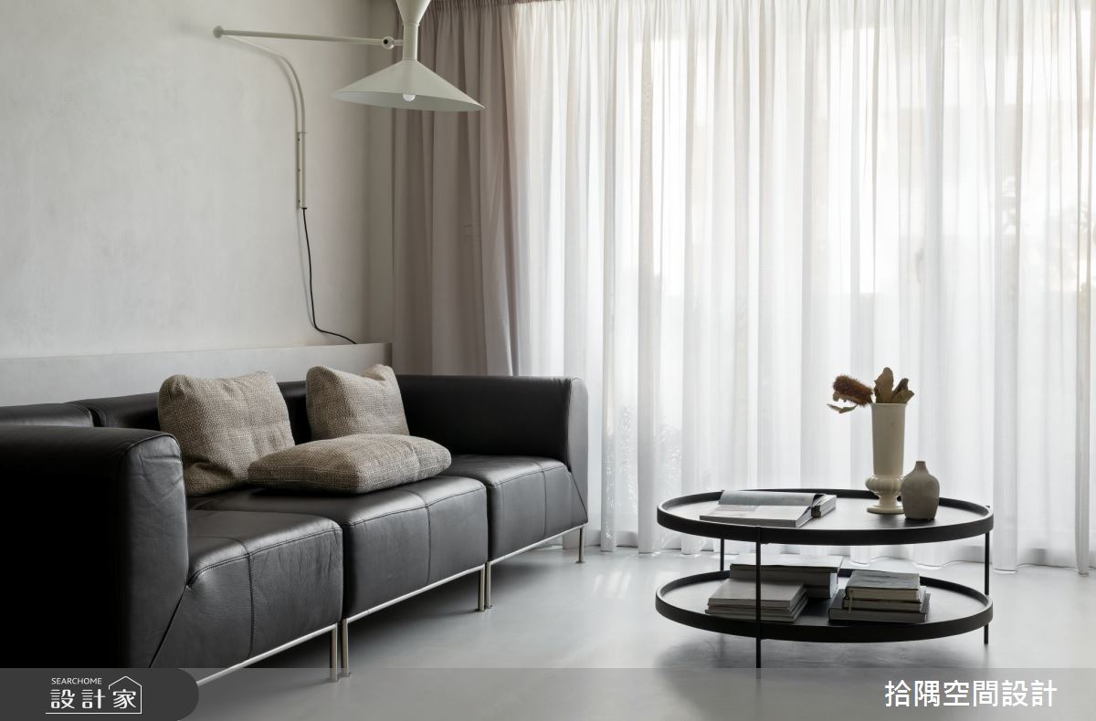 37坪老屋(16~30年)＿現代風客廳案例圖片＿拾隅空間設計＿拾隅_綻白 Less Is More | 現代風之7