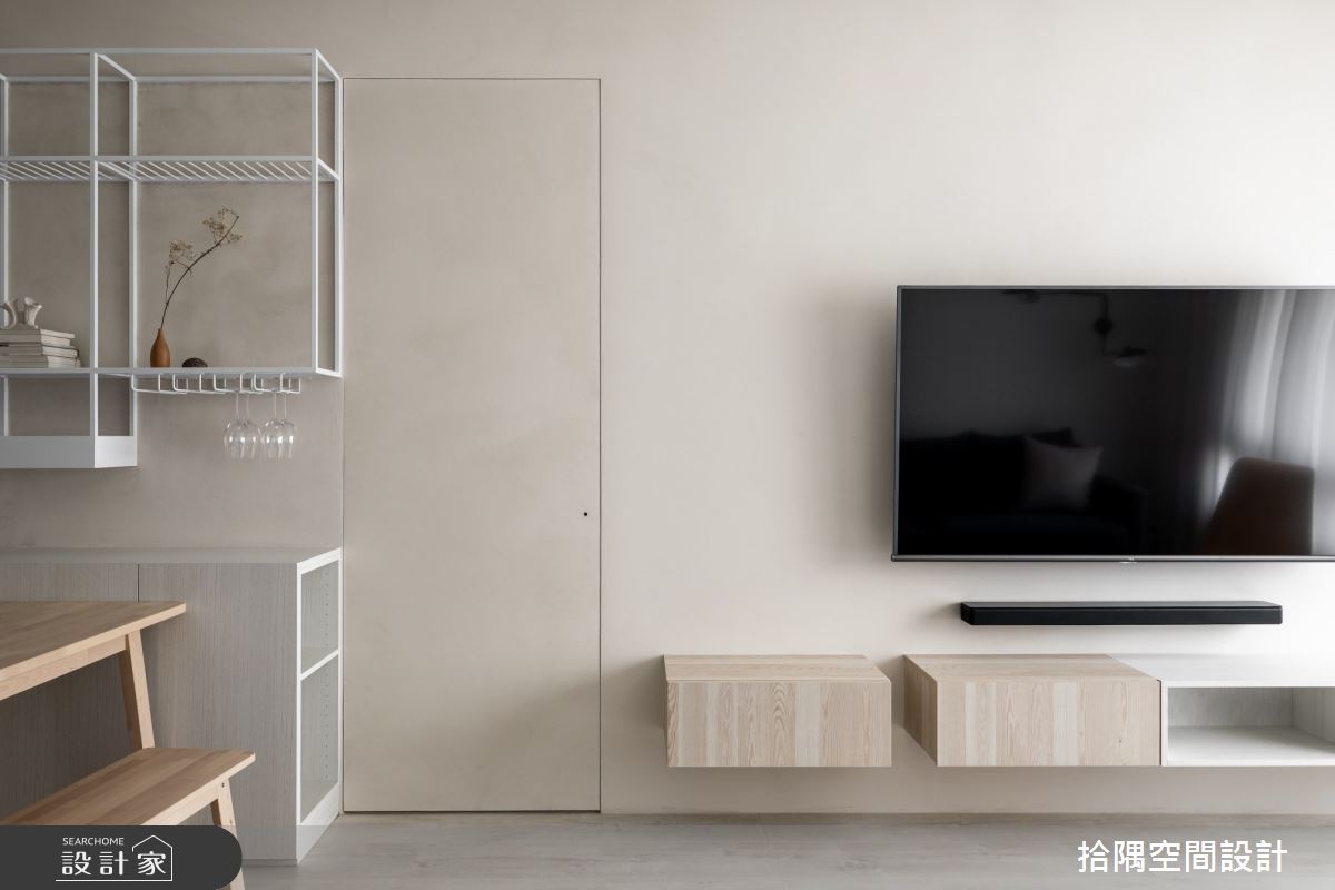 18坪中古屋(5~15年)＿簡約風客廳案例圖片＿拾隅空間設計＿拾隅_去彩度實驗 Desaturation Lab | 簡約風之3