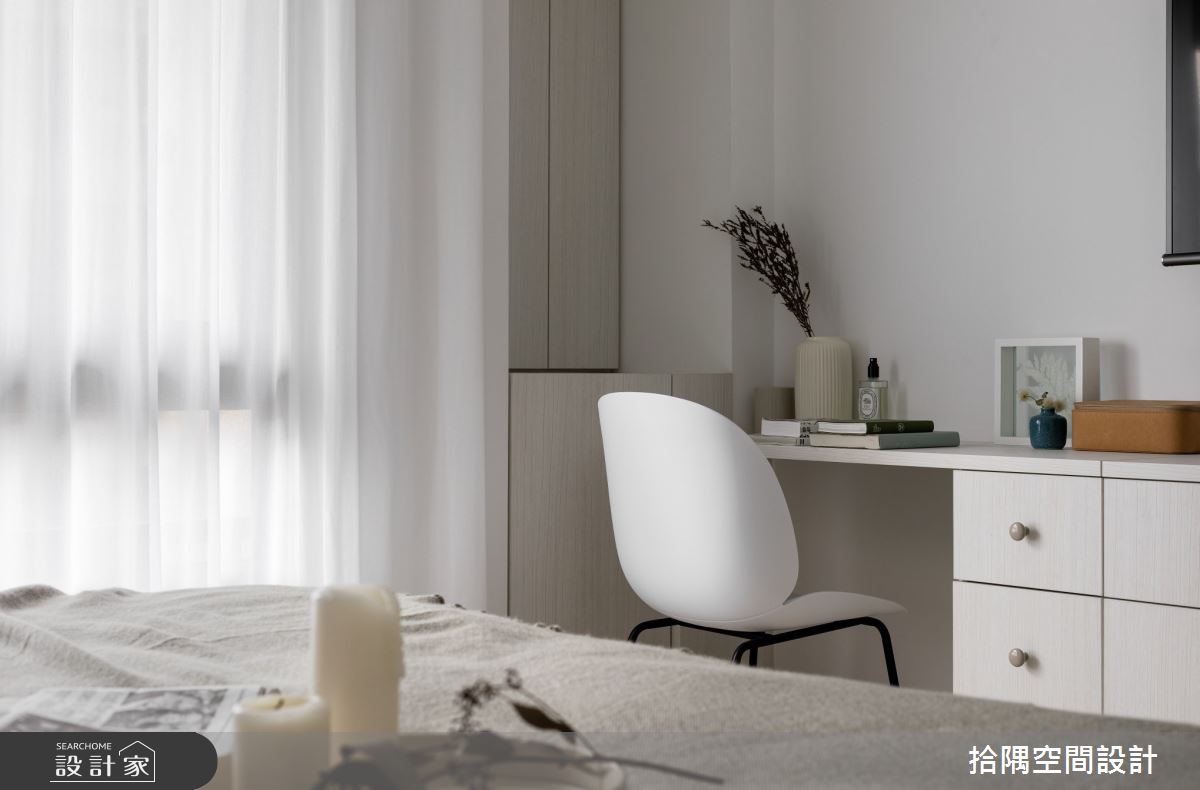 18坪中古屋(5~15年)＿簡約風臥室案例圖片＿拾隅空間設計＿拾隅_去彩度實驗 Desaturation Lab | 簡約風之12