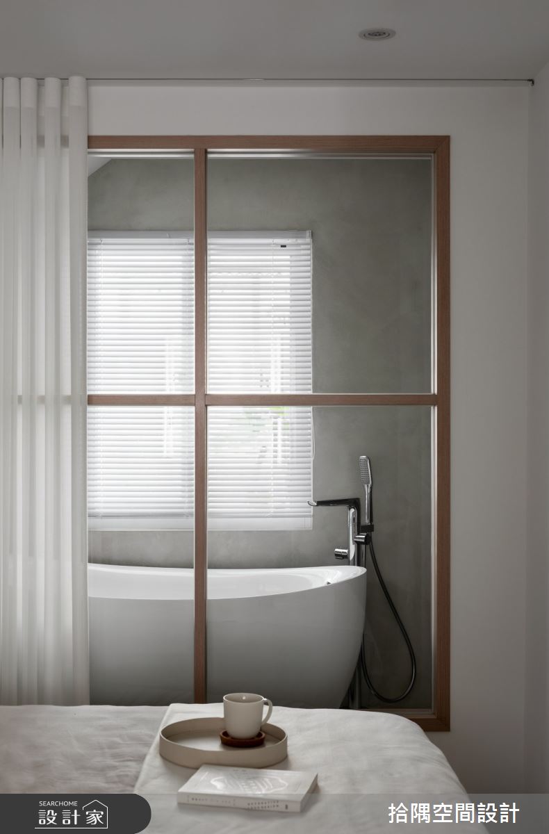 23坪老屋(16~30年)＿日式無印風臥室浴室案例圖片＿拾隅空間設計＿拾隅_沐浴日月 Bathe in the sunlight and moonlight | 日式無印風之8