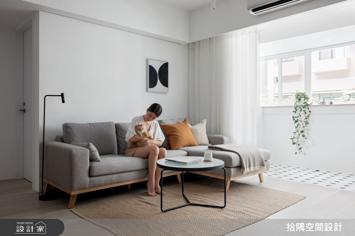 21坪老屋(16~30年)＿北歐風客廳案例圖片＿拾隅空間設計＿拾隅_所謂生活感 C'est la Vie | 北歐風之2