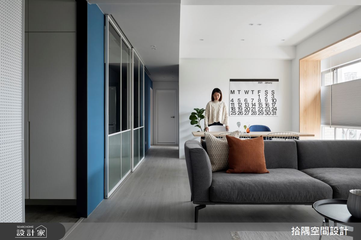 46坪老屋(16~30年)＿現代風客廳案例圖片＿拾隅空間設計＿拾隅_悠然流淌 Flow with Leisure | 現代風之8