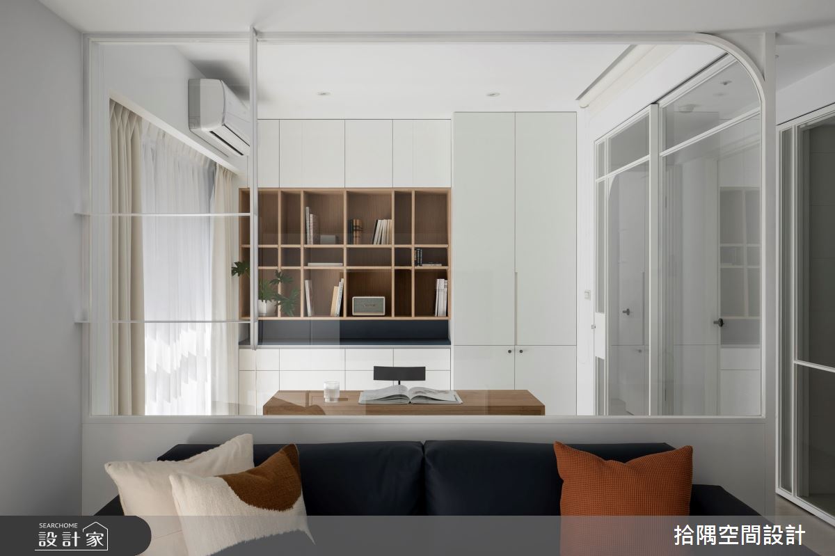 20坪中古屋(5~15年)＿混搭風客廳書房案例圖片＿拾隅空間設計＿拾隅_質趣 Elegance exploring | 混搭風之14