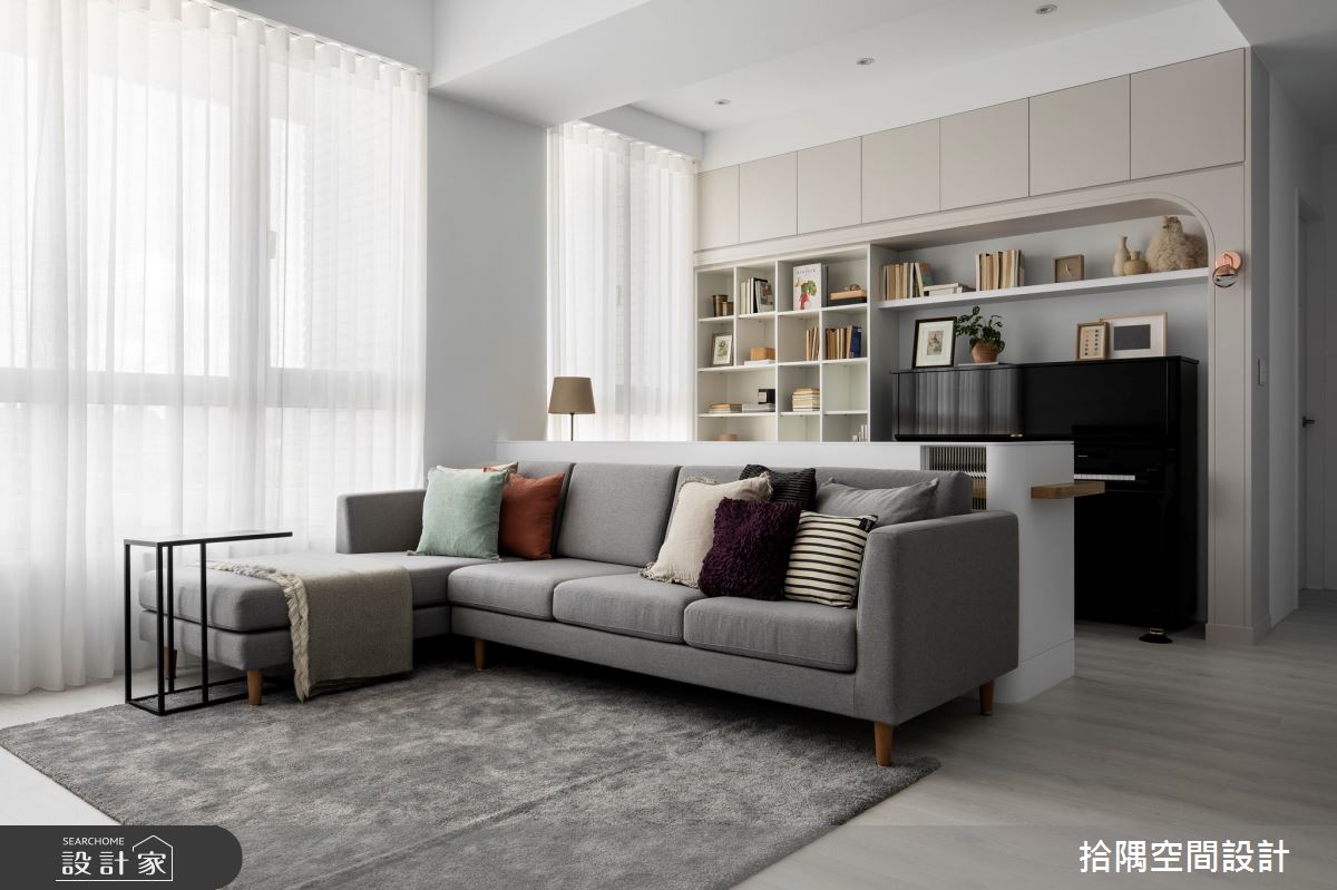 21坪新成屋(5年以下)＿北歐風客廳案例圖片＿拾隅空間設計＿拾隅_浮光 Life Light | 北歐風之2