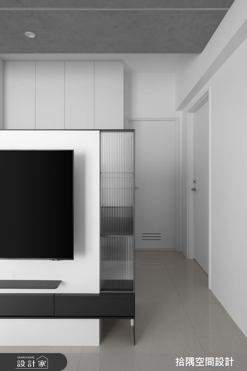 14坪預售屋＿簡約風客廳案例圖片＿拾隅空間設計＿拾隅_灰階浮嶼 Island with Grey Scale | 簡約風之8