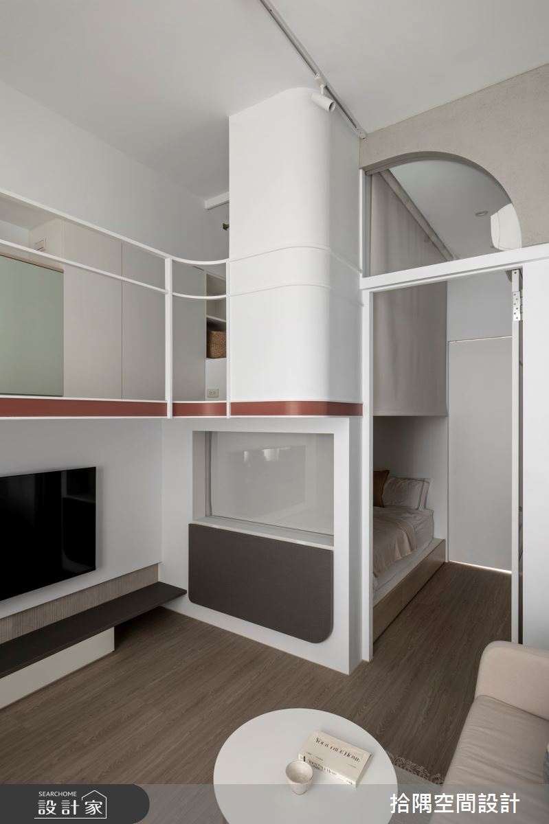 12坪老屋(16~30年)＿混搭風客廳臥室案例圖片＿拾隅空間設計＿拾隅_心町 Heart Field | 混搭風之11