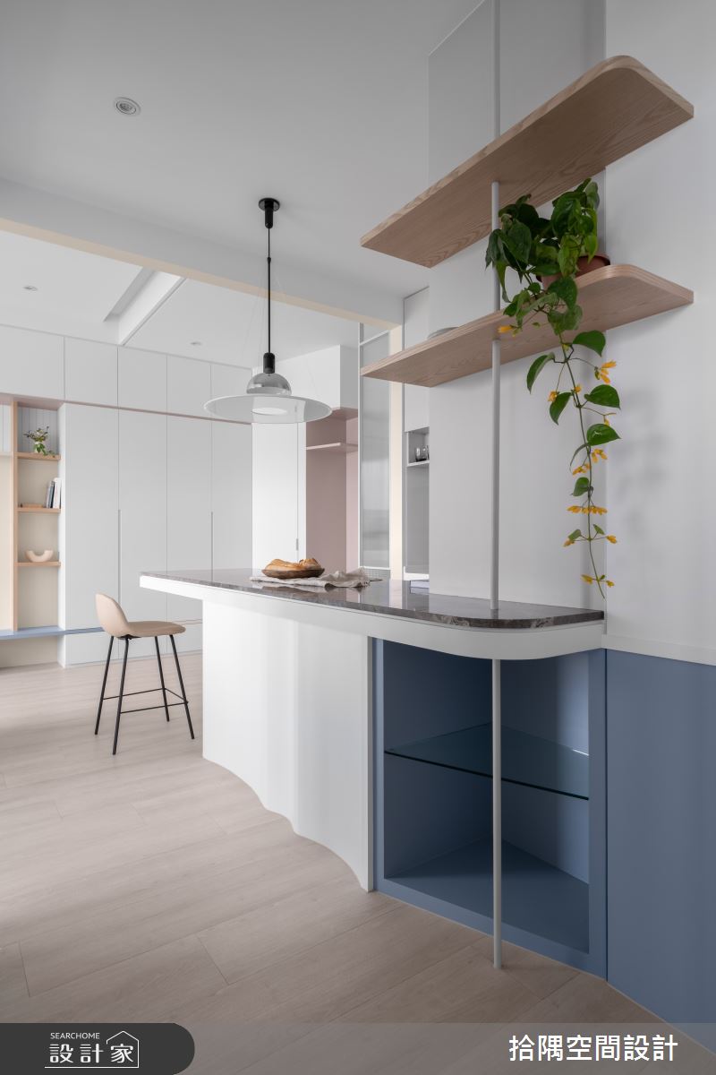 15坪新成屋(5年以下)＿北歐風餐廳吧檯中島案例圖片＿拾隅空間設計＿拾隅_泊寓 Weekend Berth | 北歐風之14