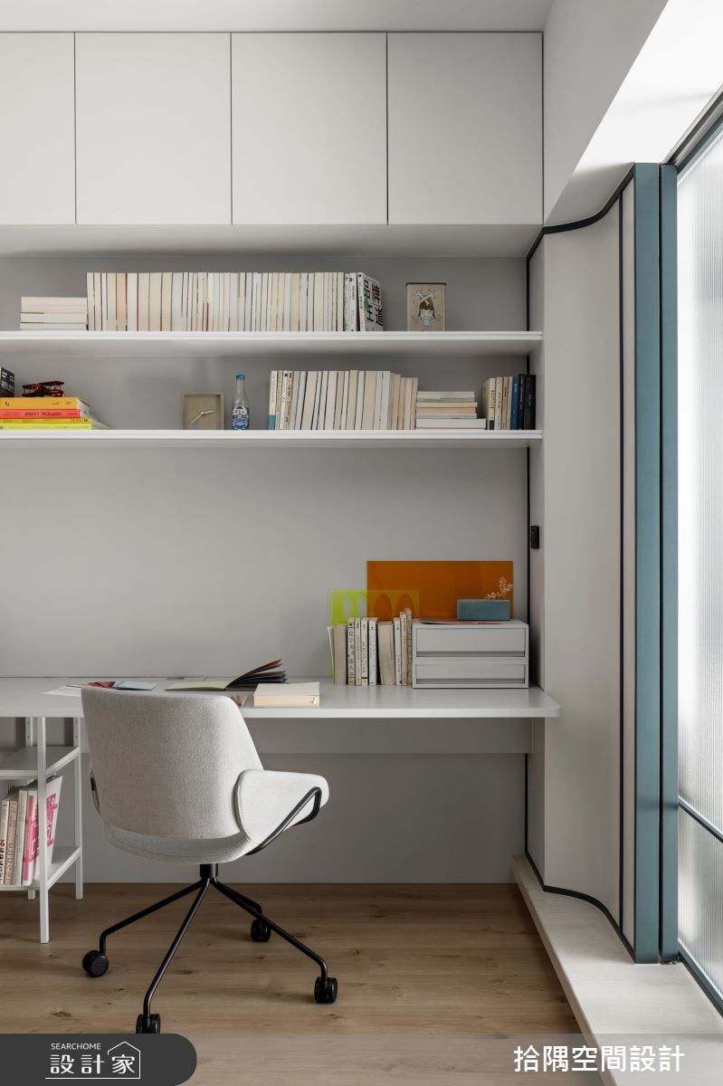 18坪預售屋＿療癒風書房工作區案例圖片＿拾隅空間設計＿拾隅_職感煦居 Freelancer's Dwelling | 療癒風之6