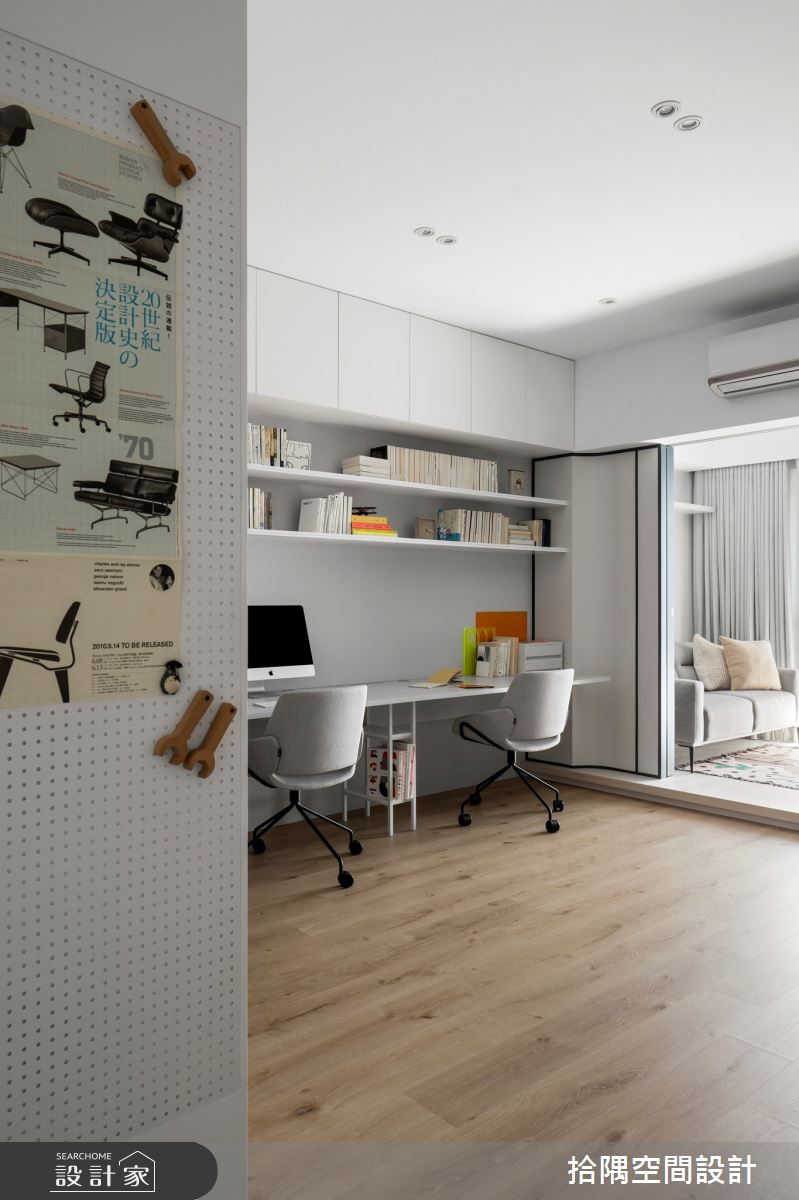 18坪預售屋＿療癒風書房工作區案例圖片＿拾隅空間設計＿拾隅_職感煦居 Freelancer's Dwelling | 療癒風之7