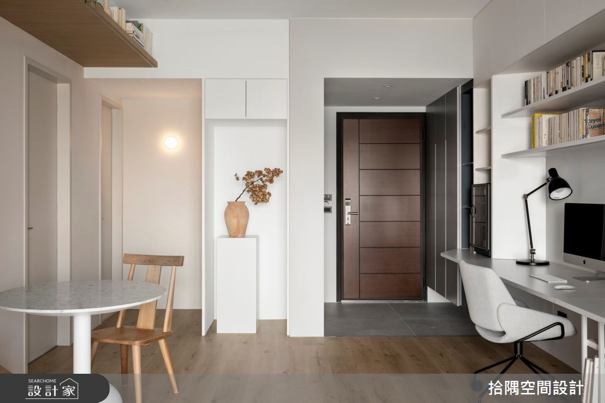 18坪預售屋＿療癒風玄關餐廳書房工作區案例圖片＿拾隅空間設計＿拾隅_職感煦居 Freelancer's Dwelling | 療癒風之10