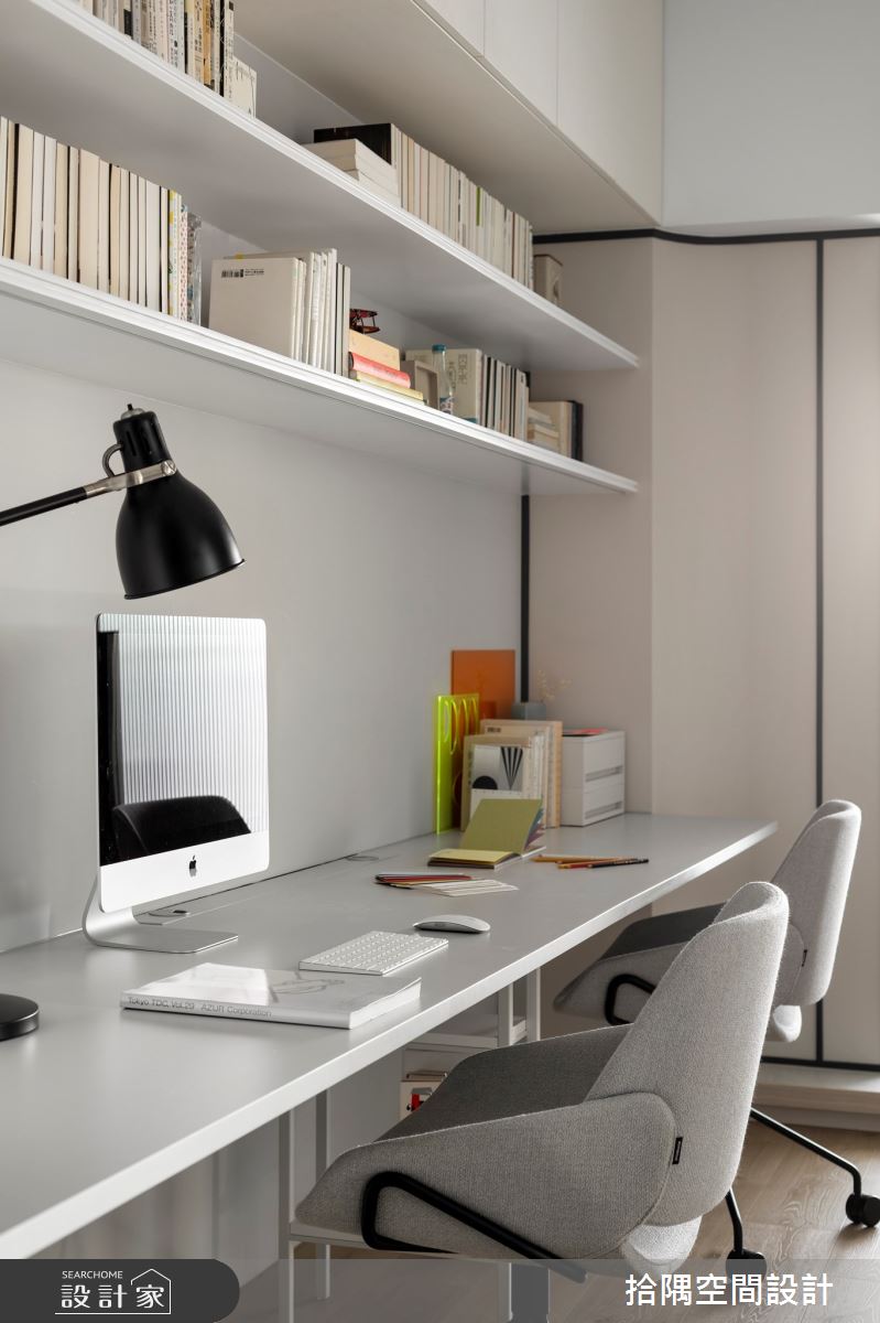 18坪預售屋＿療癒風書房工作區案例圖片＿拾隅空間設計＿拾隅_職感煦居 Freelancer's Dwelling | 療癒風之11