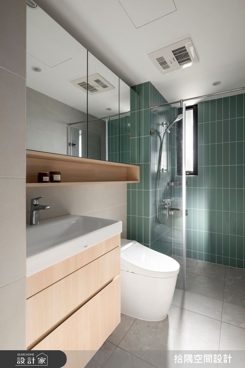 18坪預售屋＿療癒風浴室案例圖片＿拾隅空間設計＿拾隅_職感煦居 Freelancer's Dwelling | 療癒風之17