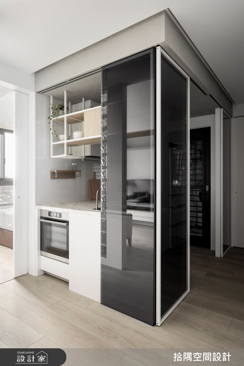 18坪預售屋＿北歐風廚房案例圖片＿拾隅空間設計＿拾隅_璃光 Glossy Lifestyle | 北歐風之7