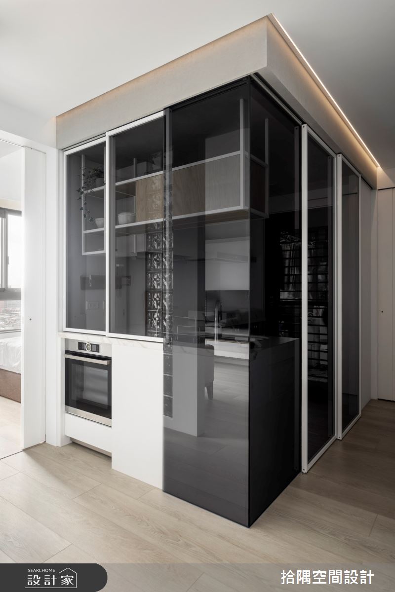 18坪預售屋＿北歐風廚房案例圖片＿拾隅空間設計＿拾隅_璃光 Glossy Lifestyle | 北歐風之8
