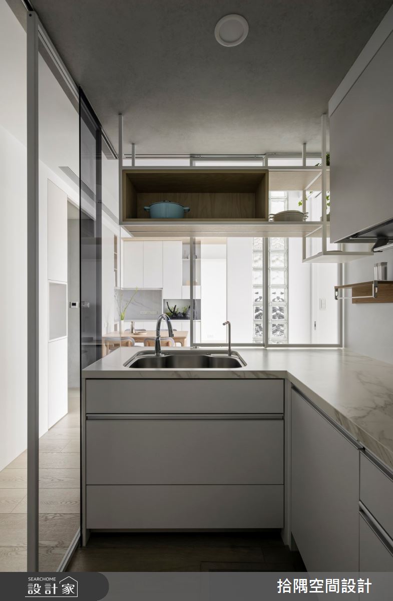 18坪預售屋＿北歐風廚房案例圖片＿拾隅空間設計＿拾隅_璃光 Glossy Lifestyle | 北歐風之9