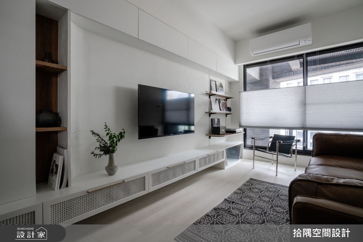 15坪新成屋(5年以下)＿現代輕復古風客廳案例圖片＿拾隅空間設計＿拾隅_悠響雅室 Serene Resonance Residence | 現代輕復古風之3
