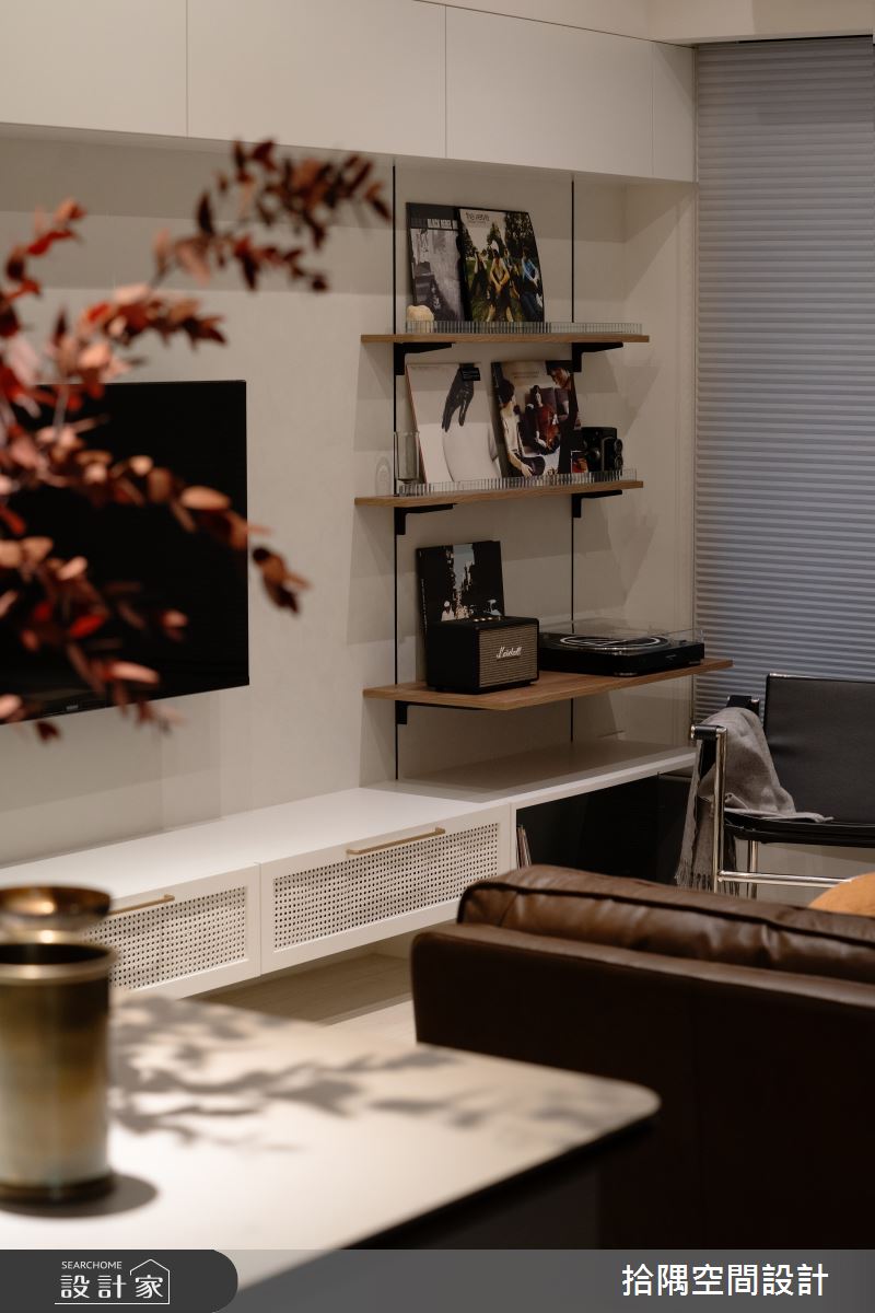 15坪新成屋(5年以下)＿現代輕復古風客廳案例圖片＿拾隅空間設計＿拾隅_悠響雅室 Serene Resonance Residence | 現代輕復古風之6