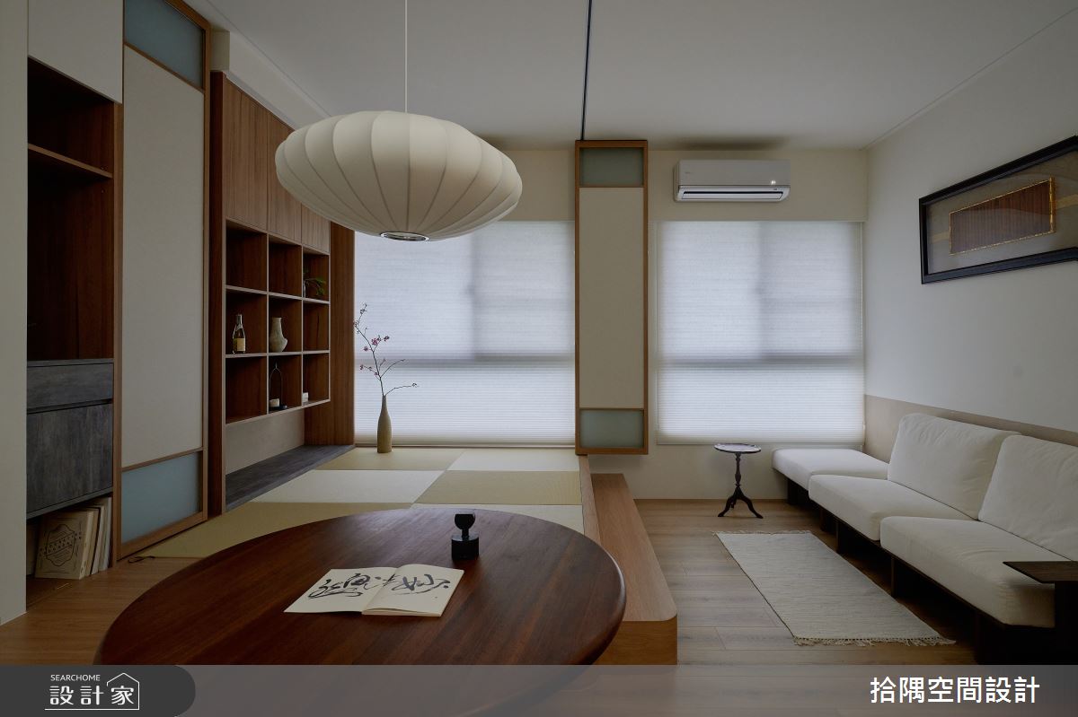 14坪新成屋(5年以下)＿日式風客廳餐廳和室案例圖片＿拾隅空間設計＿拾隅_澹日居 Serene Days | 日式風之1