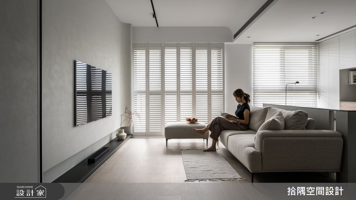 24坪預售屋＿現代風客廳案例圖片＿拾隅空間設計＿拾隅_融融 Blessed Journeys | 現代風之3
